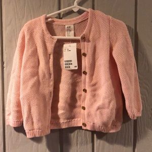 NWT Girls Pink Cardigan in Size 12-18 Months